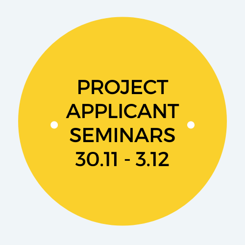 Register for Project Applicant Seminars