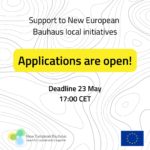 European Commission launched a new European Bauhaus call for local initiatives