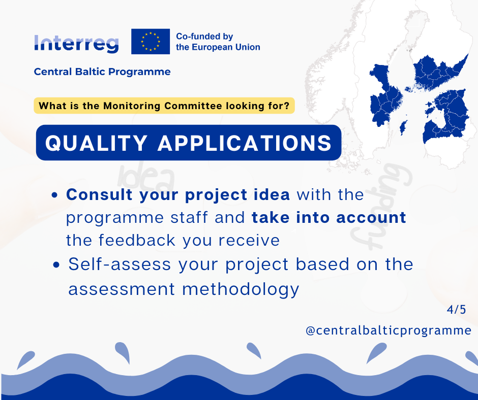 What is the Monitoring Committee looking for? Quality applications!