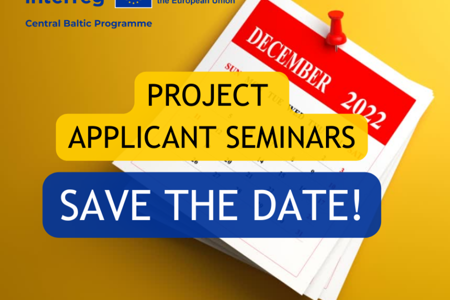 Save the date! Project Applicant Seminars coming up in December