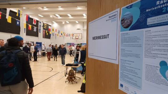 Sustainable Flow was represented in a sea themed fair. The fair was a part of Rauma Sea Network Days' programme on November 2023.