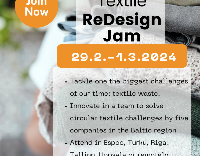 Textile ReDesign Jam 29.2.-1.3. 