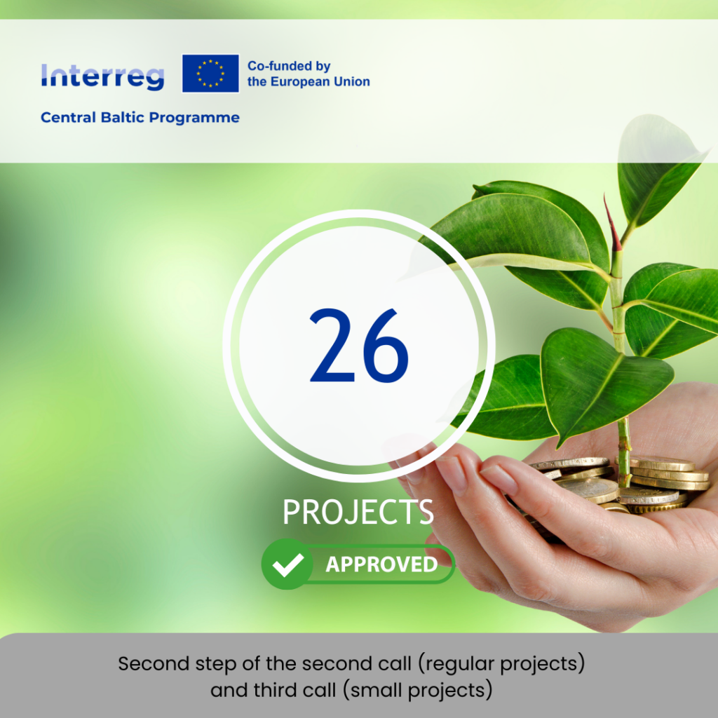 26 projects approved for funding in the Second step of the Second call and the Third call