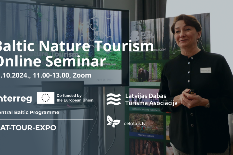 Baltic Nature Tourism Online Seminar31.10.2024., 11.00-13.00