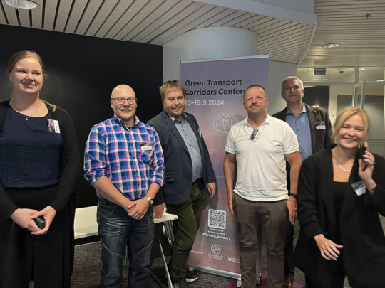 Cross-border Sustainable Flow colleagues were active in the Green Transport Corridors Conference in Turku, Finland on 18th an 19th of September 2024.