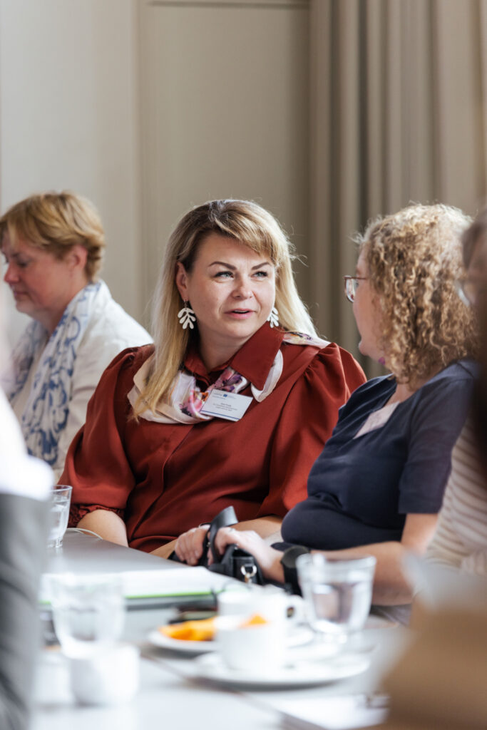 Participants discussing