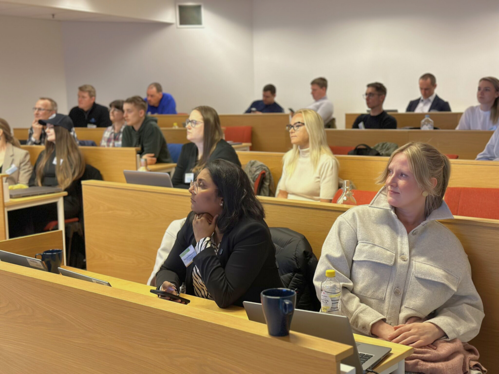 The Söderhamn seminar audience sitting in an auditorium.