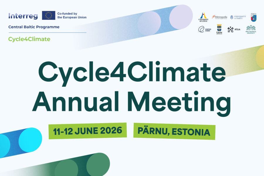 Cycle4Climate Annual Meeting in Pärnu, Estonia
